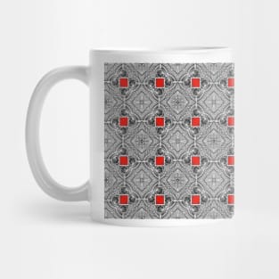 Old Red Church Door Kaleidoscope 4 Mug